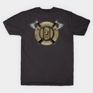 Fenrir Viking Shield (Full Color) T-Shirt